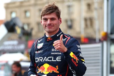 Max Verstappen laughs after Baku F1 pole: ‘I was pissed I couldn’t watch my GT3 drivers win’