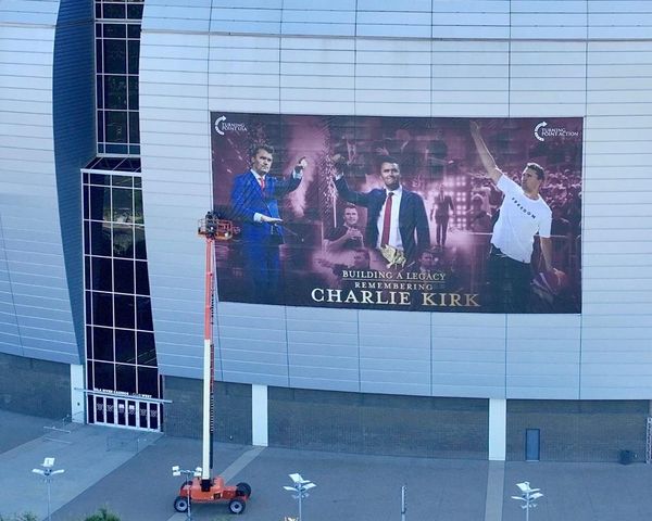 Thousands gather at Charlie Kirk memorial in Arizona where Trump to pay tribute to slain organizer