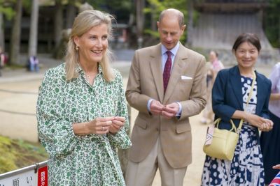 Duke and Duchess of Edinburgh find lucky pine needles in sacred part of Japan