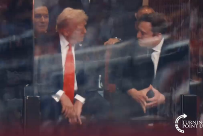 Watch: Donald Trump and Elon Musk shake hands as pair…