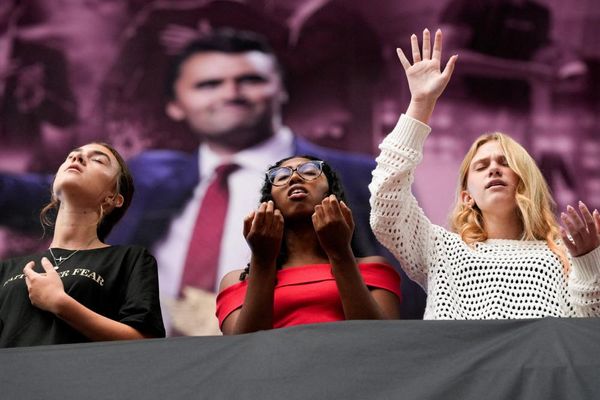 Charlie Kirk funeral mixes rally and revival as mourners vow to spread Maga message