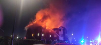 Enfield fire: Dramatic video shows flames ripping through north London flats