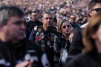 Thousands of motorcyclists gather for annual Blessing of the Helmets