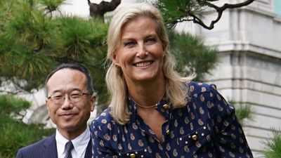 Duchess Sophie just clashed patterns like a pro in Japan - but kept it classic in navy