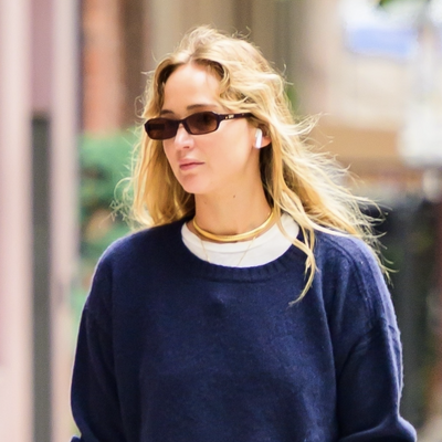 Jennifer Lawrence Breaks Out a Flannel on the First Day of Fall, With a $398 Handbag and Slippers From The Row