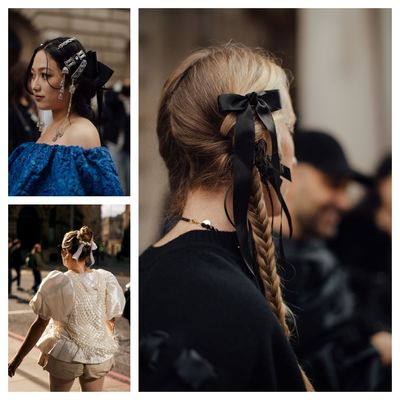London It Girls Are Calling the Humble Hair Bow Fall’s Trendiest Hair Accessory
