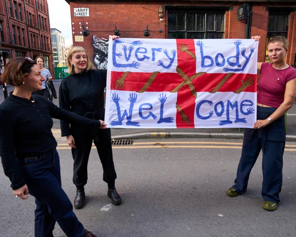 British artists reclaim St George’s flag with a…