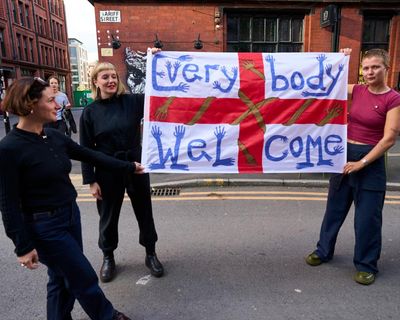 British artists reclaim St George’s flag with a message of inclusivity