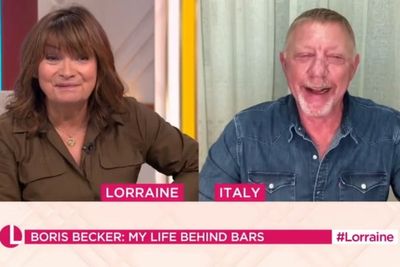 Boris Becker tells Lorraine Kelly her daytime show helped get him through long days in prison cell