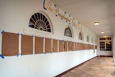 The president’s newest White House addition? An ‘employee-of-the-month’ Wall of Fame along famous facade