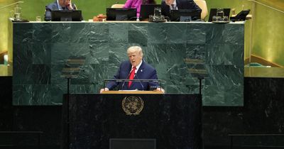 Donald Trump's teleprompter malfunctions during UN speech