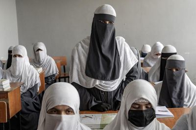 ‘Send your daughters or you get no aid’: the Taliban are making religious schools girls’ only option