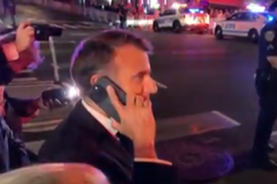 France’s Macron forced to walk NYC streets and call Trump after being trapped behind the president’s motorcade