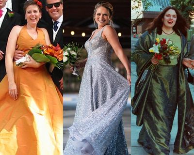 ‘I chose red’: why these brides ditched the white wedding dress for colorful gowns