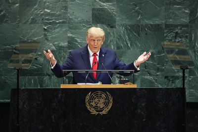 Trump goes off script in UN address, praising Germany for returning to nuclear energy and fossil fuels: 'All green is all bankrupt'