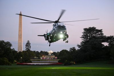 Man who pointed laser at Marine One with Trump on board is charged with felony