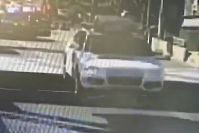 Watch: Driver goes airborne over raised bridge to escape police chase