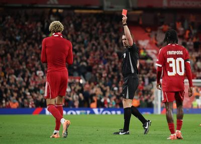 Liverpool 2-1 Southampton: Hugo Ekitike sent off after scoring late winner in Carabao Cup clash