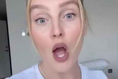 Perrie Edwards left shocked as son swears along to her song