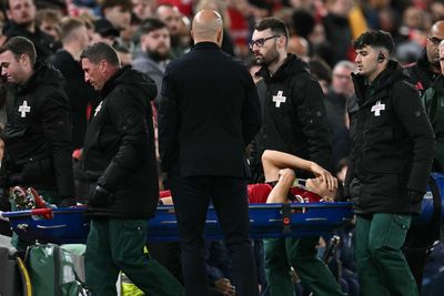 Liverpool suffer fresh blow as Arne Slot delivers Giovanni Leoni injury update after defender stretchered off