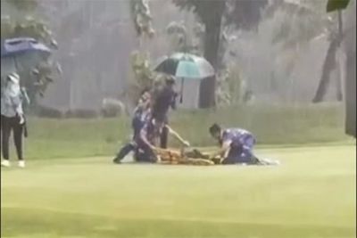 Caddie dies after being hit by lightning on golf course
