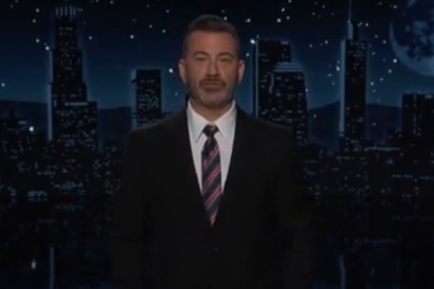 Jimmy Kimmel fights back tears during emotional monologue as he returns to live show