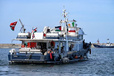 Greta Thunberg’s Gaza-bound aid flotilla hit by drone attack, activists say