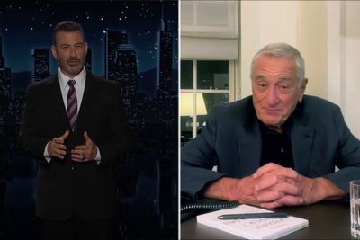 Robert De Niro joins Jimmy Kimmel to mock Trump’s FCC chairman