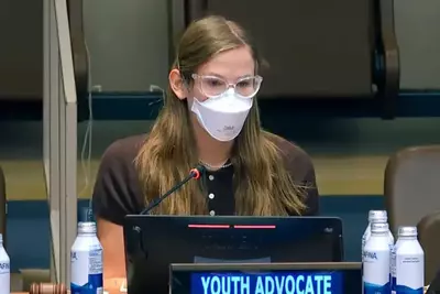Ben Affleck and Jennifer Garner’s daughter Violet makes impassioned plea for Covid protections at the UN