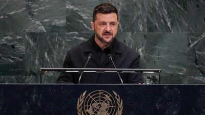 Weapons decide who survives, Zelenskyy tells the UN General Assembly