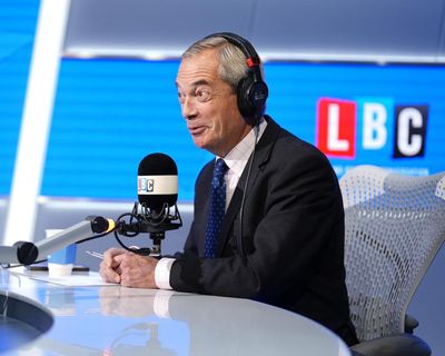 Nigel Farage swans around peddling hate on Nick Ferrari’s phone-in