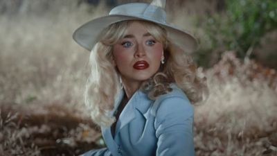 Sabrina Carpenter Donned Signature Lingerie And ‘Bent Like A Pretzel’ All Day For Vintage Photo Shoot