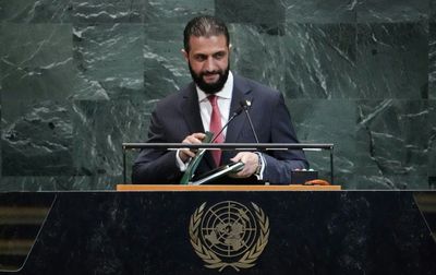 In UN Debut, New Syria Leader Warns On Israel But Backs Dialogue