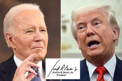Trump replaces President Biden portrait with image of an autopen in new presidential gallery