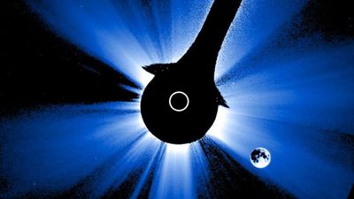 NOAA's GOES-19 satellite captures rare view of the September partial solar eclipse from space