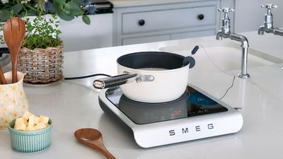I just tested Smeg's portable induction cooktop — and it's a game changer for my kitchen