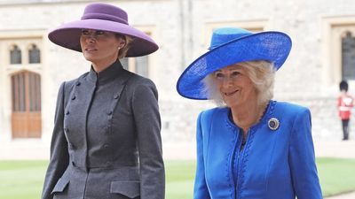 Melania Trump's 'unrestrained moment of laughter' during her first State Visit proves she's always happy to see the royals