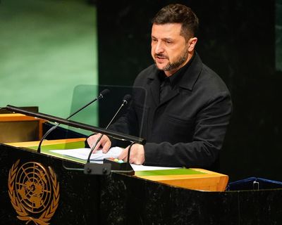 ‘Most destructive arms race in human history’: Zelenskyy appeals at UN for intervention to stop Russia