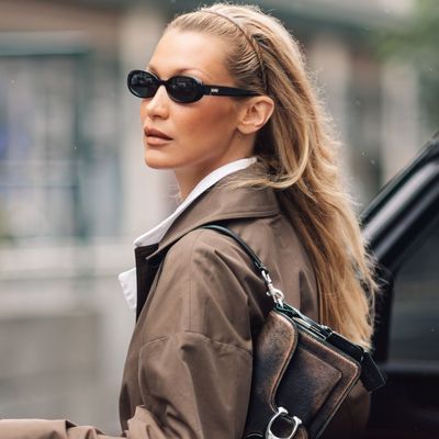 Bella Hadid Debuts Her New Coach Tabby Bag Ahead of Paris Fashion Week