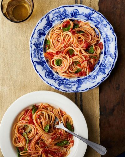 Rachel Roddy’s recipes for store-cupboard spaghetti