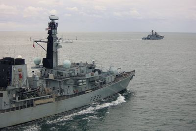 Royal Navy deployed to shadow Russian warship and freighter through British seas