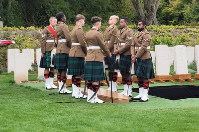 Scots soldiers laid to rest exactly 110 years after they fell in First World War