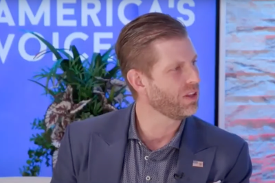 Eric Trump claims he was in the Oval Office watching his father end wars, raising national security concerns