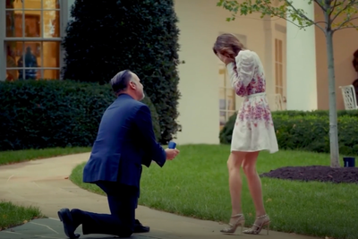 Two Trump loyalists get engaged in White House grounds