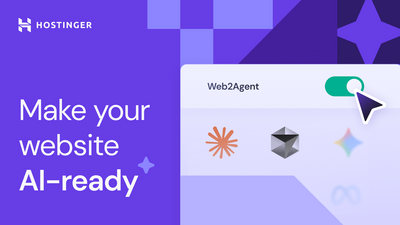 You can now get your website AI ready with just one click - thanks to Hostinger
