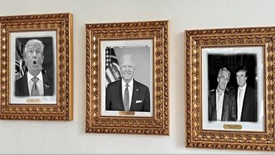 ‘We are not a serious country’: Trump tried to sideline Biden on his new Presidential wall, but the internet has redesigned it