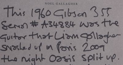 “I simply could not go on working with Liam a day longer”: Noel's "#1 favourite guitar" that Liam smashed the night Oasis split is up one of over 100 Gallagher-related items up for auction