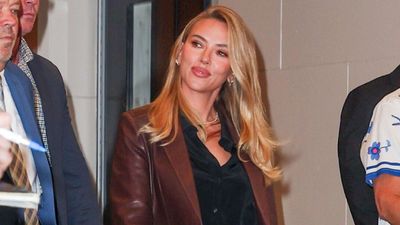 Scarlett Johansson's chic clutch bag is from one of our favourite high street brands - and her affordable piece is still available