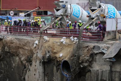 Sinkhole repair to take 2 weeks: MRTA