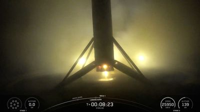 SpaceX launches 24 Starlink internet satellites, lands rocket on ship at sea (video)